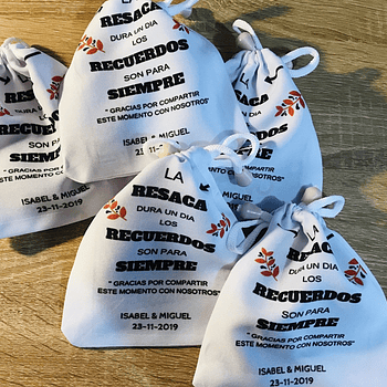 KIT ANTI RESACA BOLSA TELA 