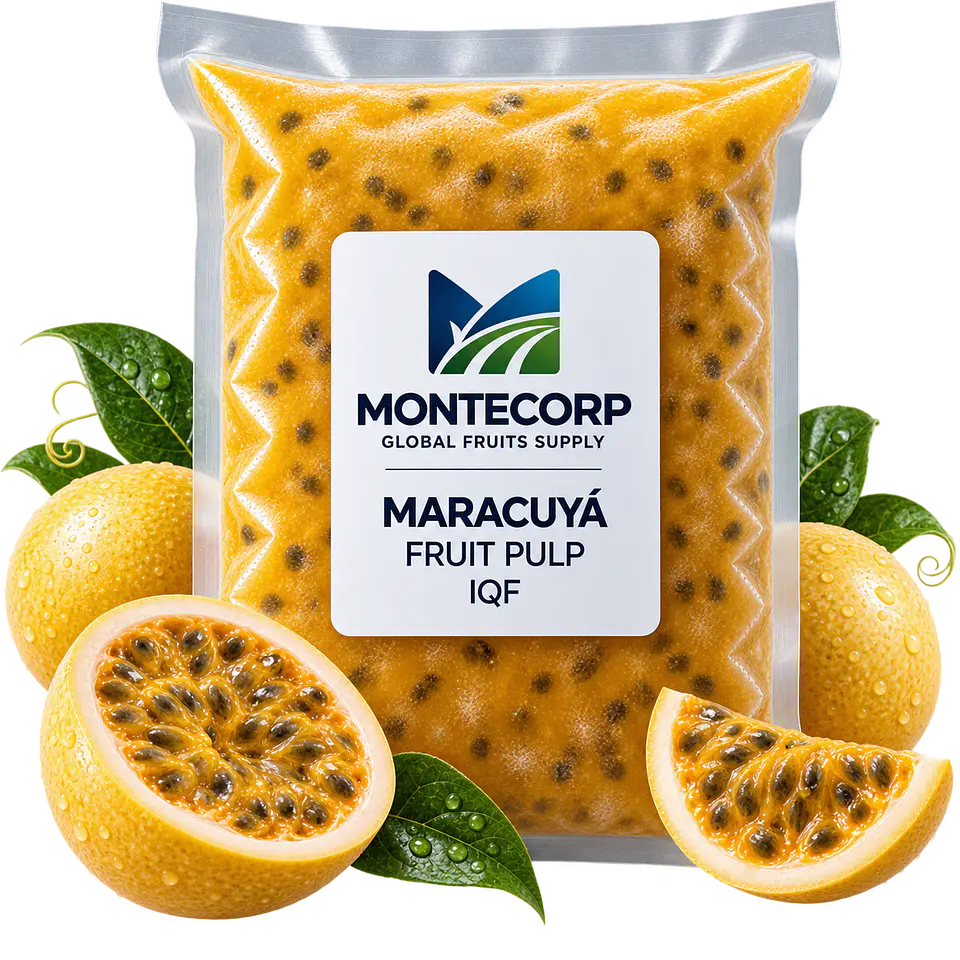 Pulpa de Maracuyá con pepas IQF 1