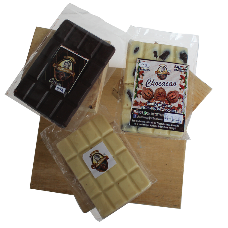 PACK DE 3 CHOCOLATINAS GRANDES 1