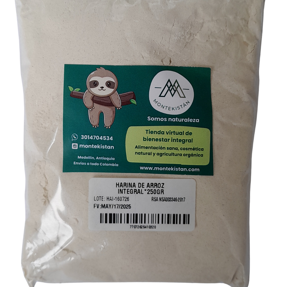 Harina de Arroz Integral 250 gr 1