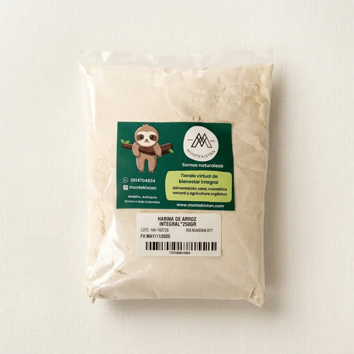 Harina de Arroz Integral 250 gr 1