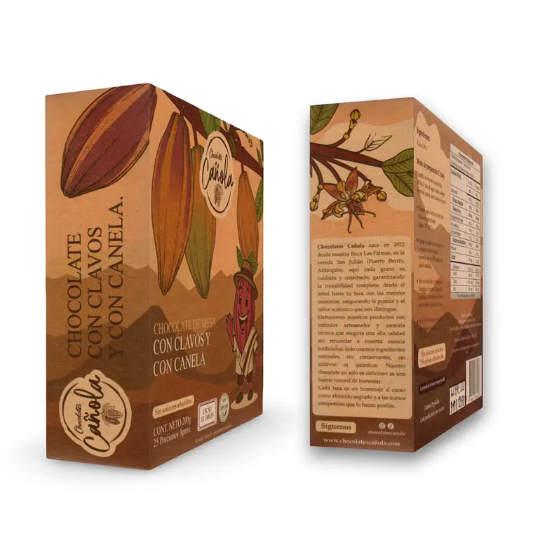 Chocolate de Mesa con Clavos y Canela 200 g | Cañola | Colombia 1