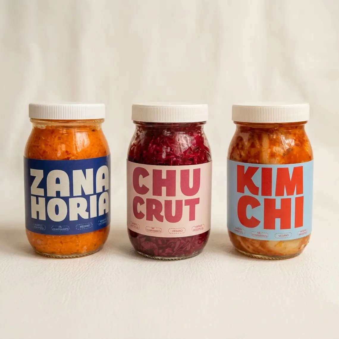 Combo Fermentos | Chukrut | Kimchi | Zanahoria | Colombia 2