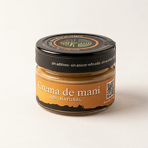 Crema de Maní con toque de miel, vainilla natural y sal marina