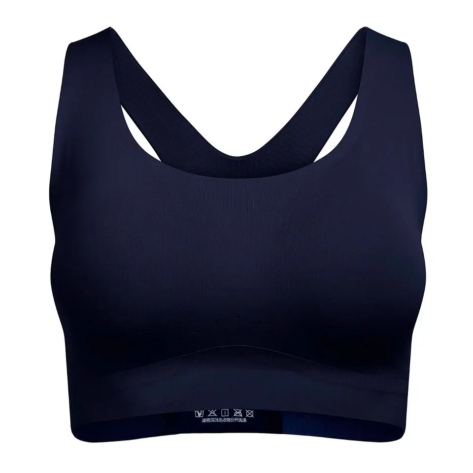 Peto deportivo Active Flow Sports Bra Azul Marino 1
