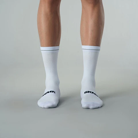 Calcetas SKMT Flux Block Knitting White