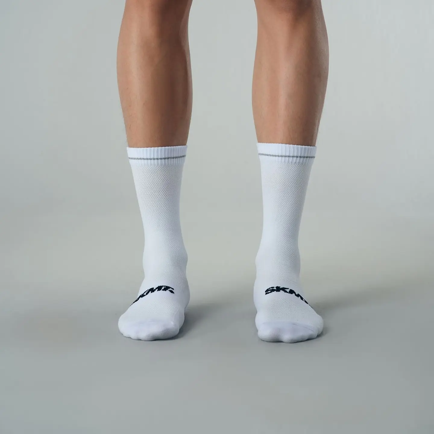 Calcetas SKMT Flux Block Knitting White 1