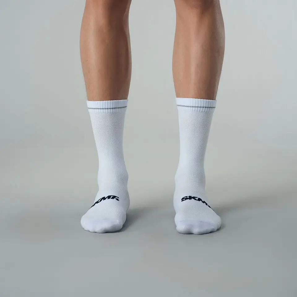 Calcetas SKMT Flux Block Knitting White 1