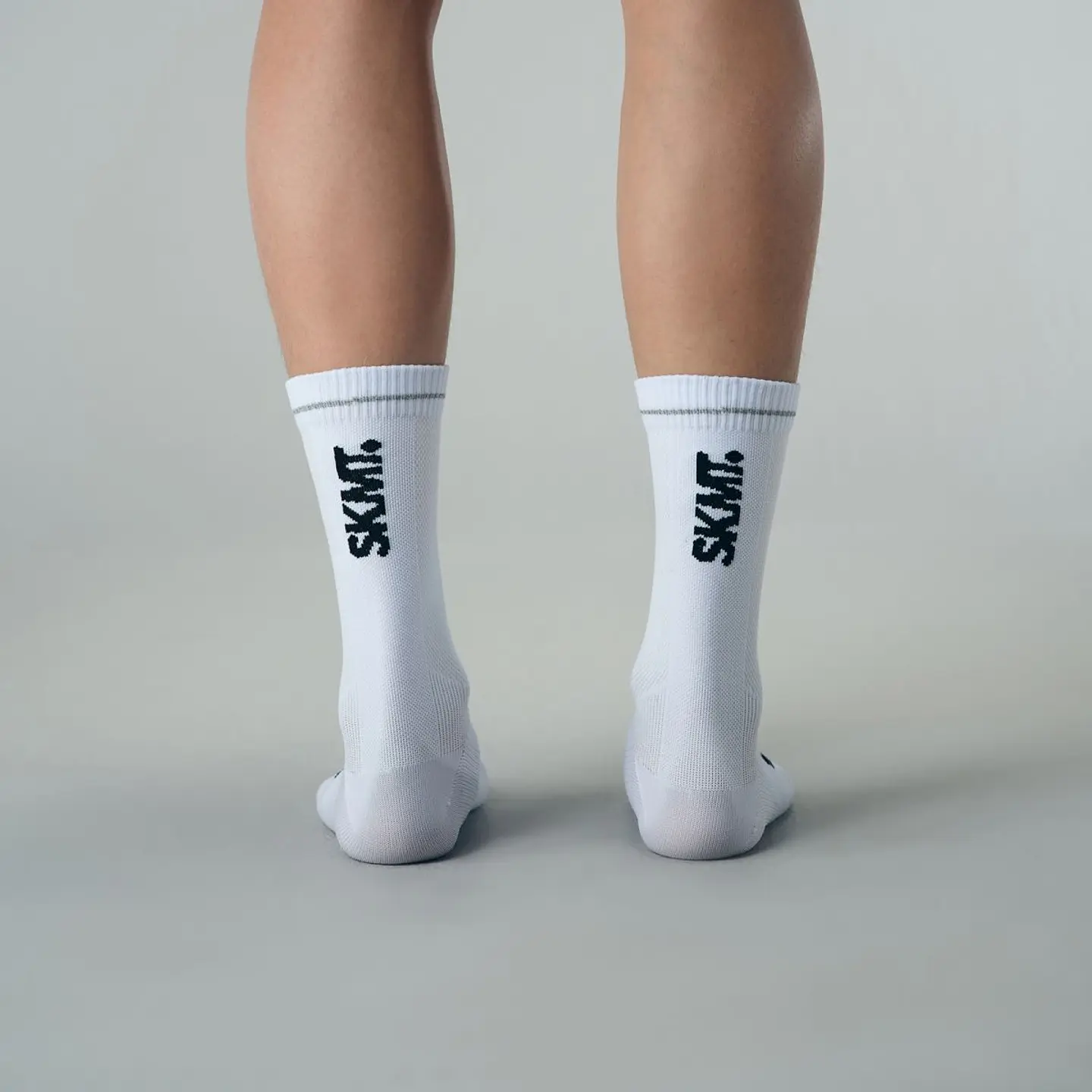 Calcetas SKMT Flux Block Knitting White 2