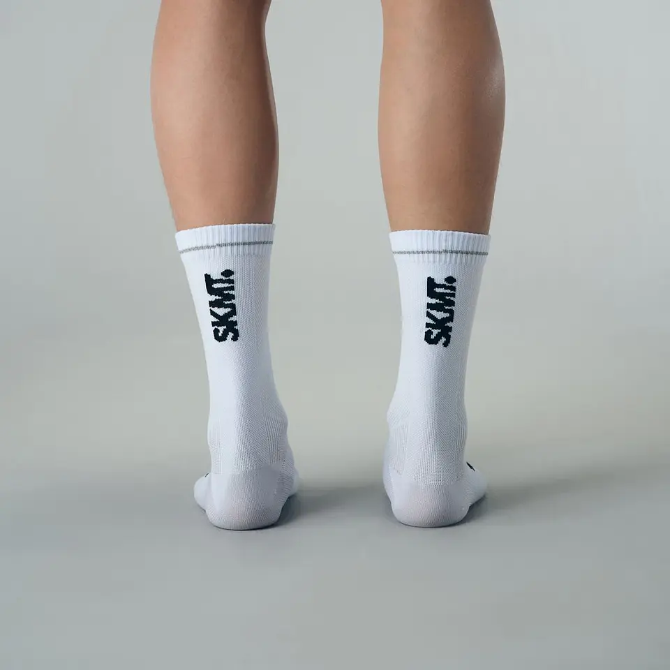 Calcetas SKMT Flux Block Knitting White 2