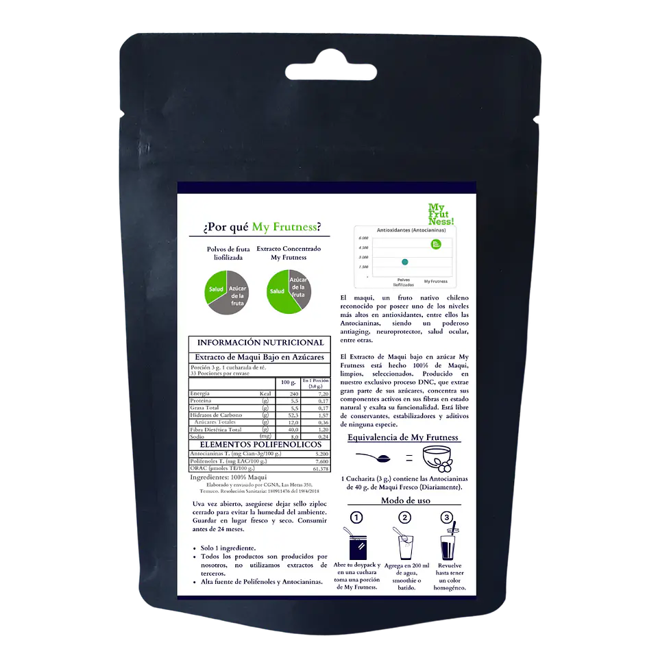 Polvo Premium de Maqui 100 gr 2