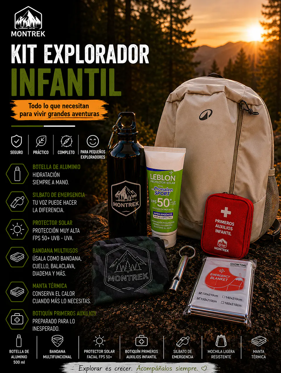 Kit Pro Niños MONTREK 1