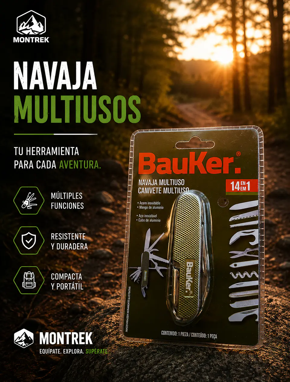 Kit Supervivencia Outdoor MONTREK 5