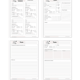 Diario Imprimible de Lecturas Mood Nooks