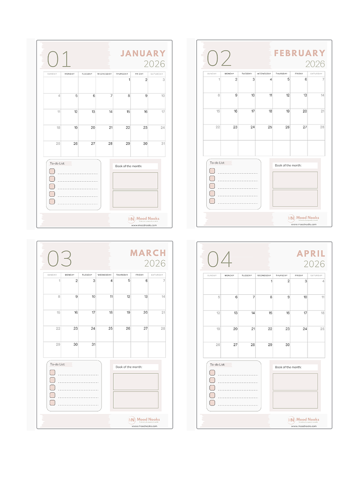 Reading Journal Mood Nooks – digital edition - English 3