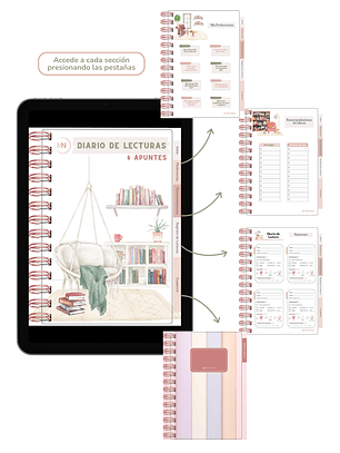 Diario de Lecturas & Apuntes Interactivo. Mood Nooks