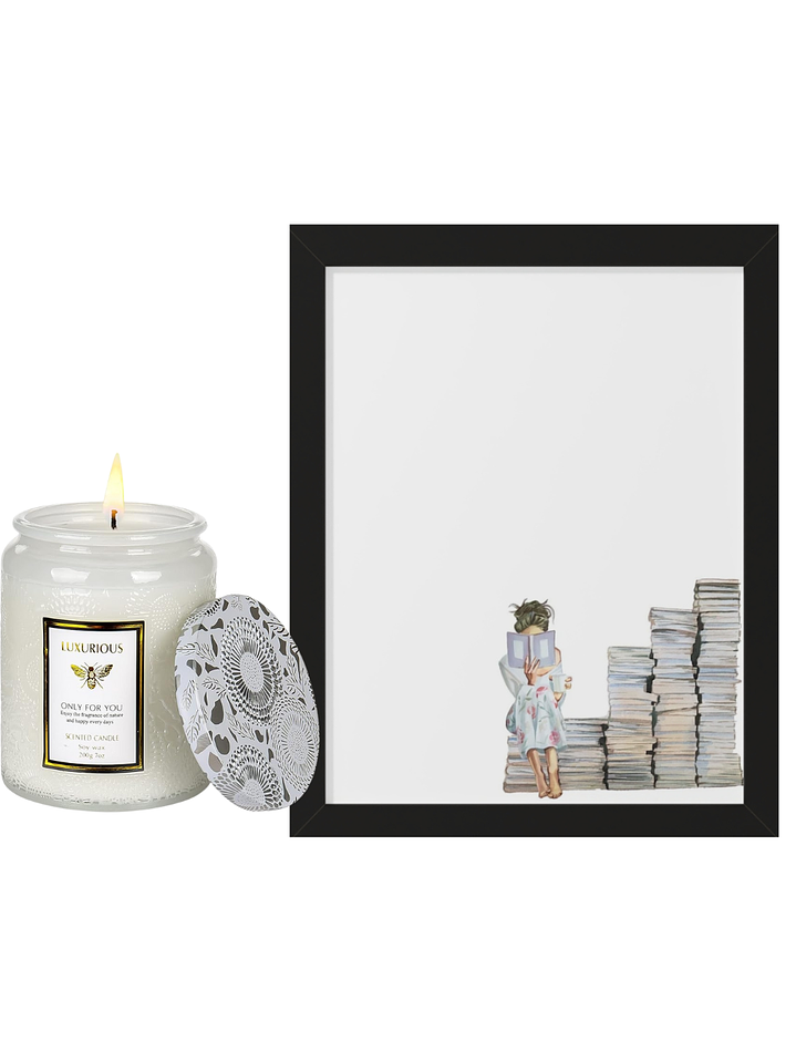 Set Esencia Mood: Cuadro Mis Pendientes + Vela aromática Pear Freesia 1