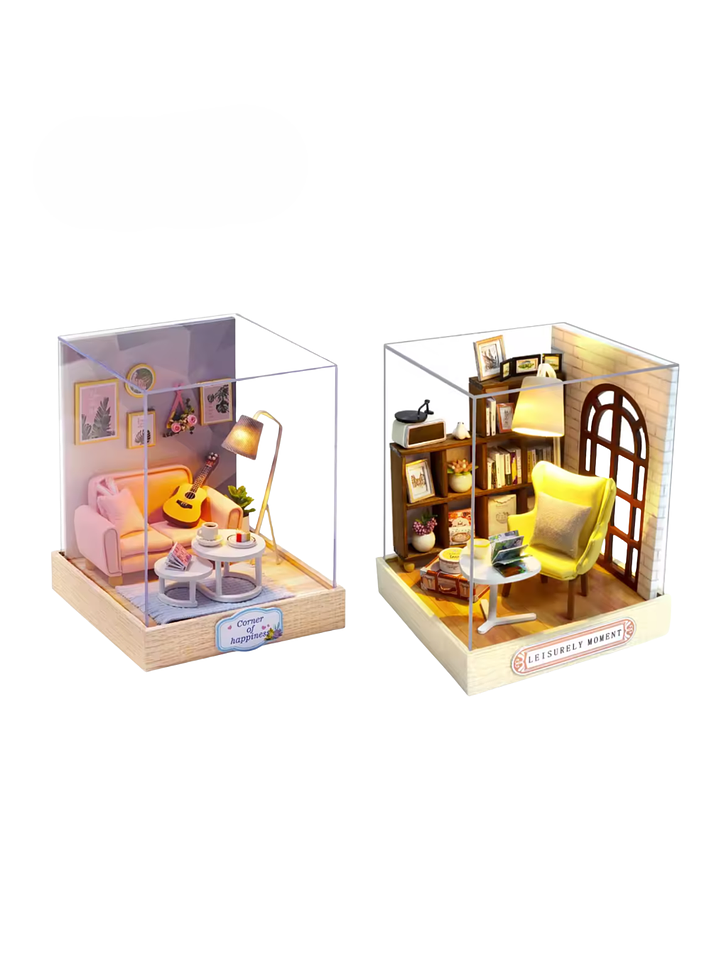 Rompecabezas 3d. Living Room Nook + Book Nook. Incluye Diario Digital de Lecturas Gratis 1