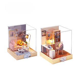 Rompecabezas 3d. Living Room Nook + Office Nook. Incluye Diario Digital de Lecturas Gratis