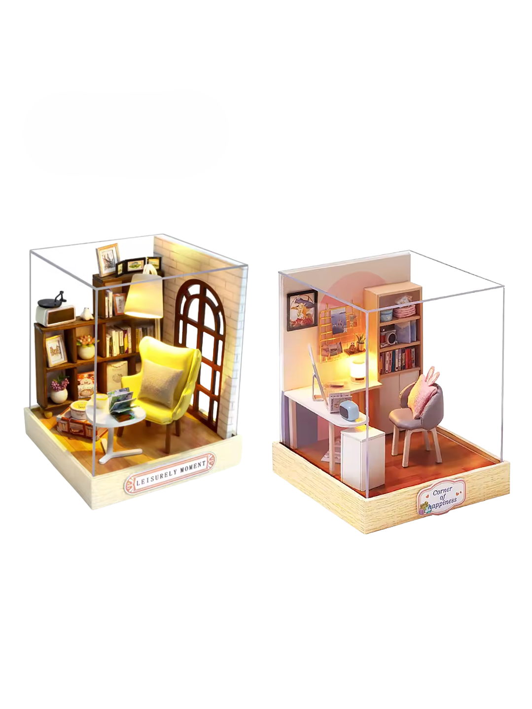 Rompecabezas 3d. Book Nook + Office Nook. Incluye Diario Digital de Lecturas Gratis 1