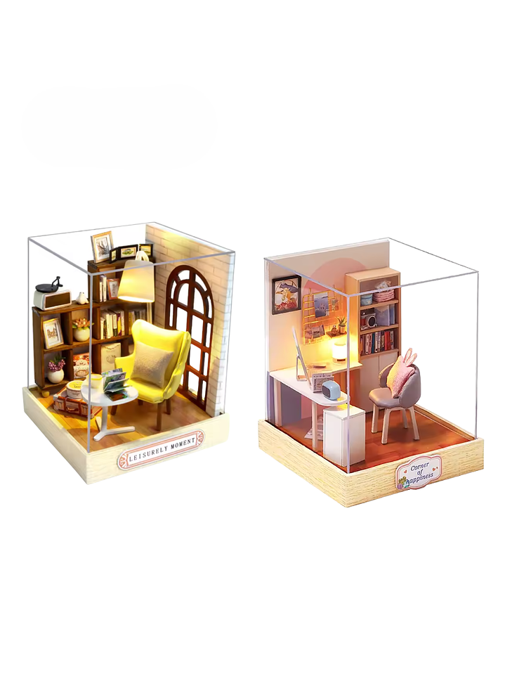 Rompecabezas 3d. Book Nook + Office Nook. Incluye Diario Digital de Lecturas Gratis 1