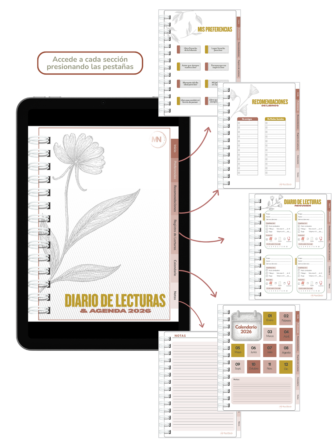 Diario Interactivo de Lecturas & Agenda 2026. Orgánica 2