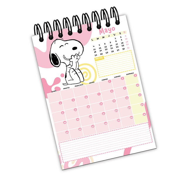 Planificador mensual 2026 Snoopy 3