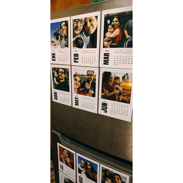 Calendario imantado con fotos 3