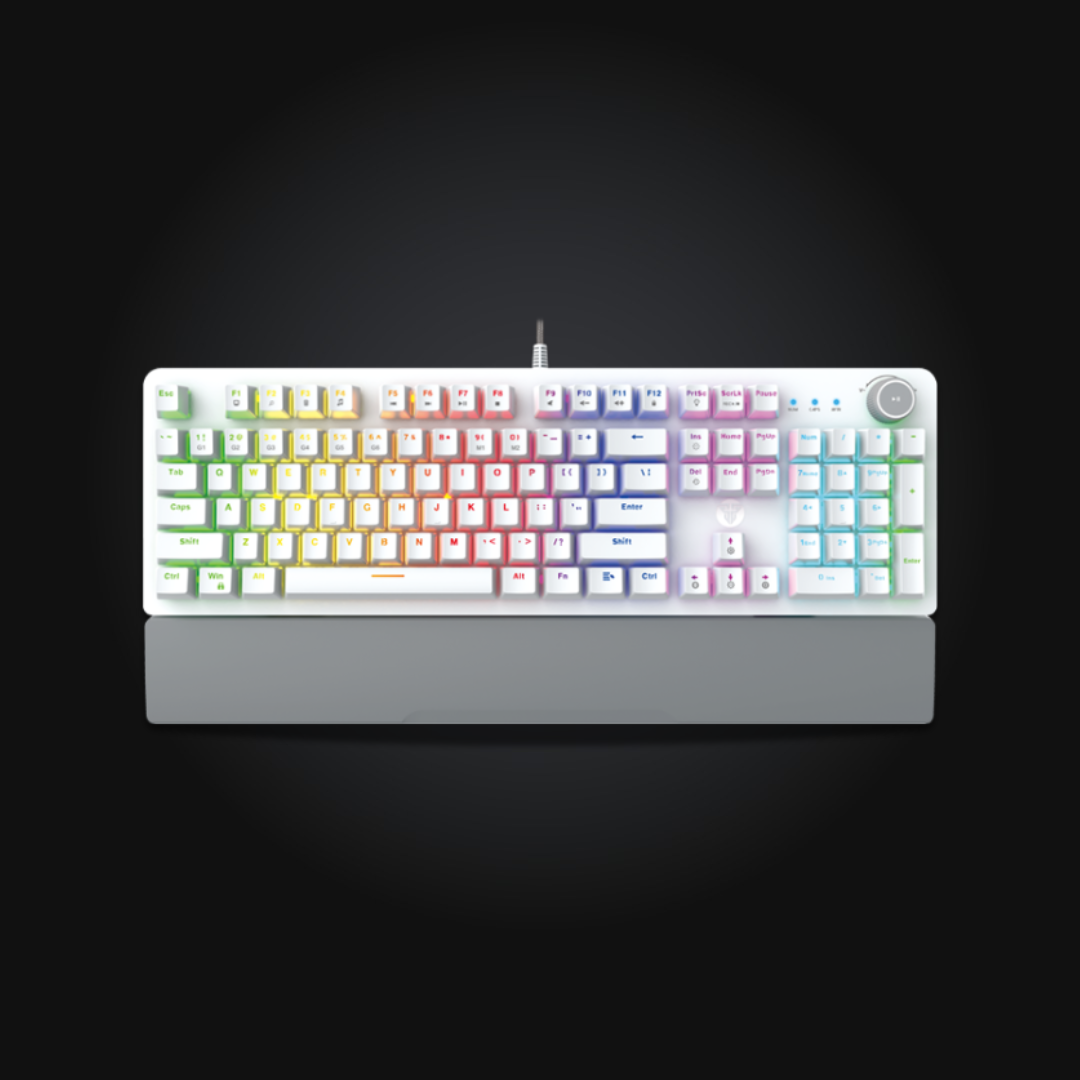 Teclado Gamer Fantech MaxPower MK853 White | Switch Red  1