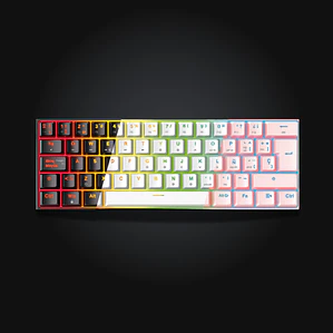 Teclado Gamer Fantech MAXFIT61 | Switch Red