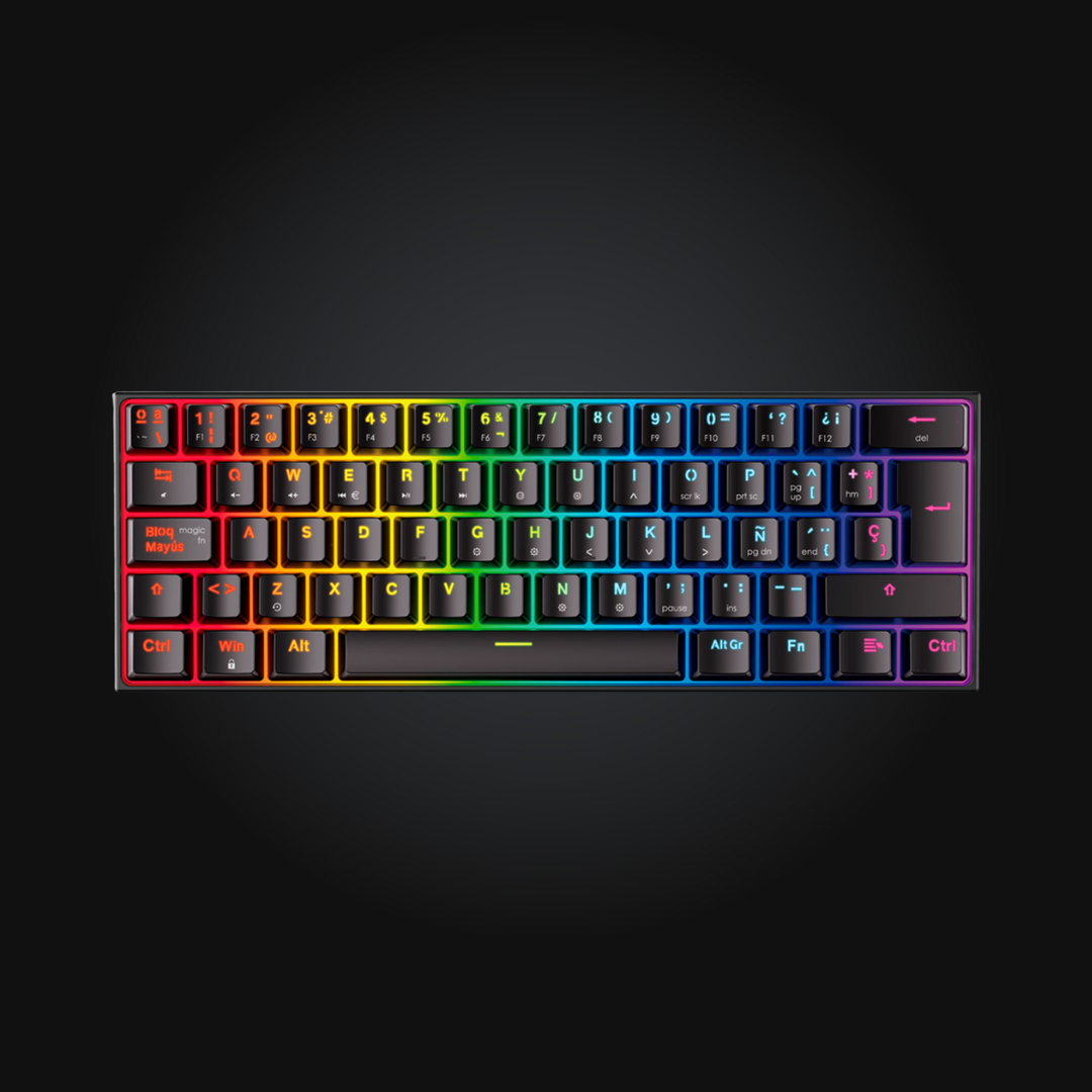Teclado Gamer Fantech MAXFIT61 | Switch Red 2