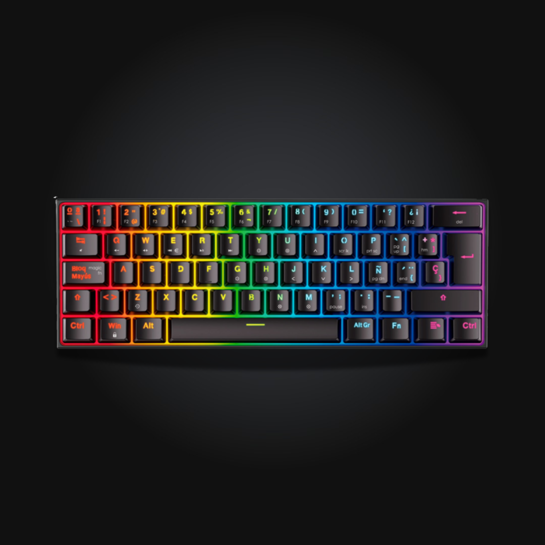 Teclado Gamer Fantech MAXFIT61 | Switch Red 2