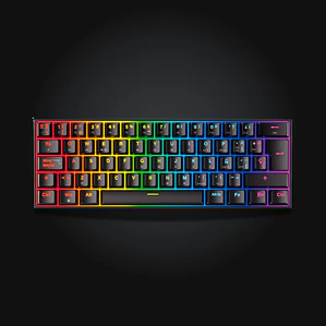 Teclado Gamer Fantech MAXFIT61 | Switch Red