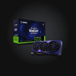MSI GeForce RTX 5070 12G World of Warcraft MIDNIGHT VOID EDITION OC