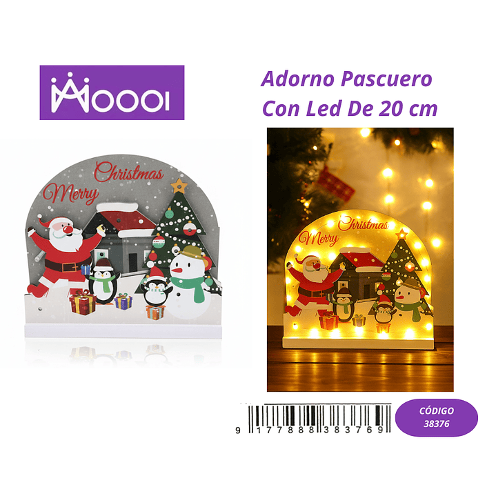 Adorno con Luz Led 20cm 1