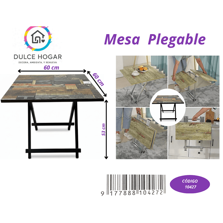 Mesa Plegable de 60*53cm 1