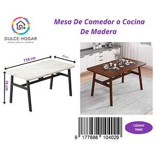 Mesa de comedor de madera de 74*118*70cm