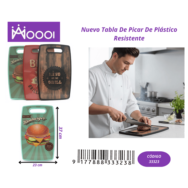 Tabla de cortar plástico  1