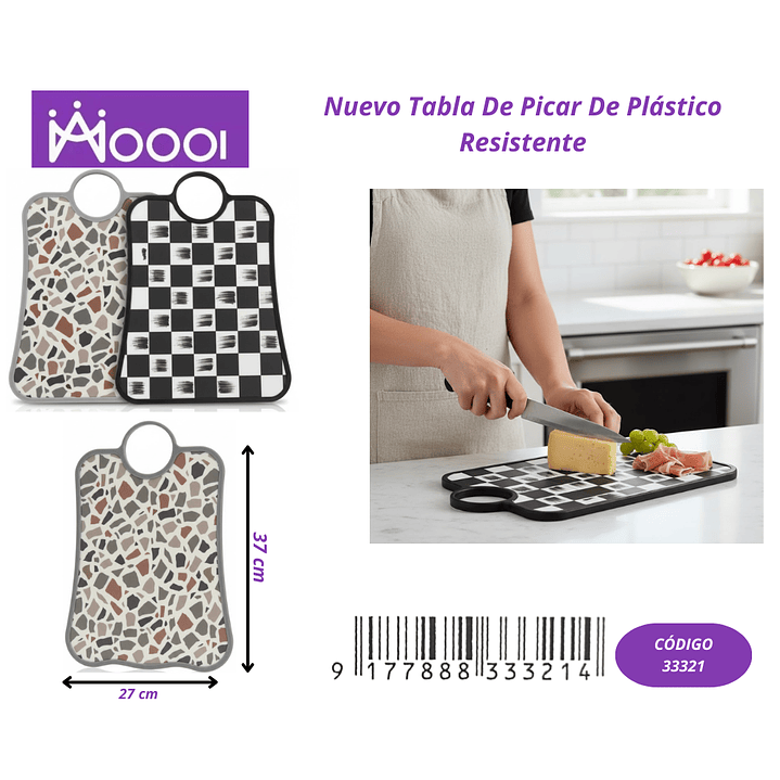 Tabla de cortar plástico  1