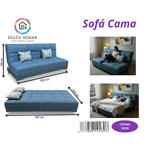 Sofá Cama Azul 