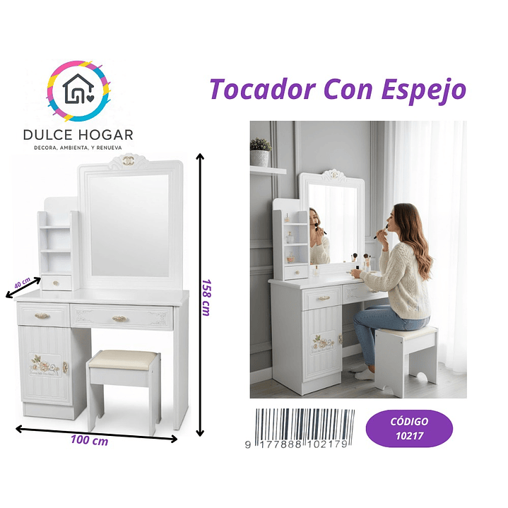 TOCADOR CON ESPEJO  1