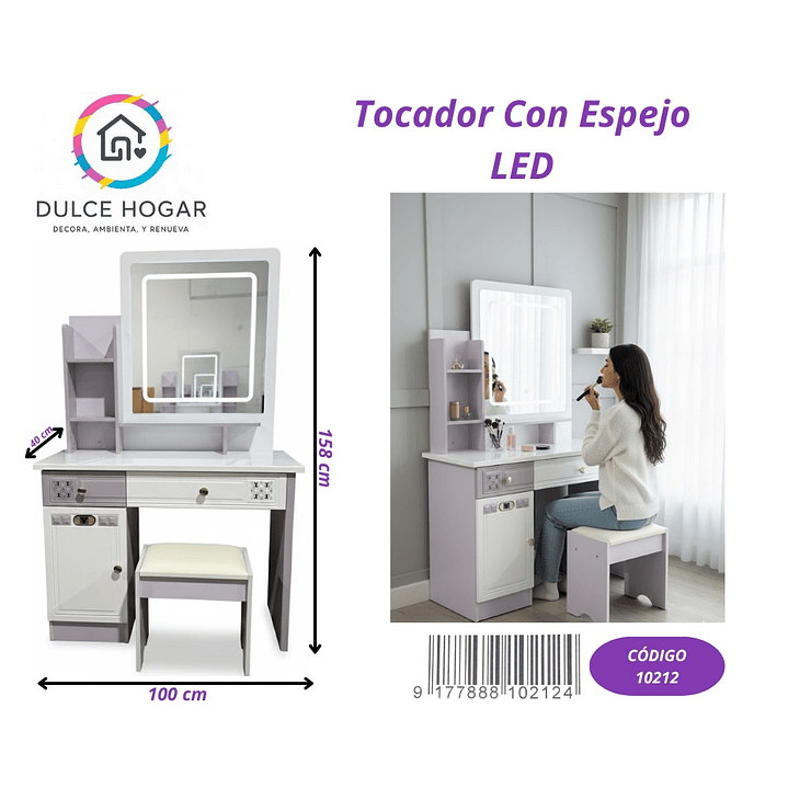 TOCADOR CON ESPEJO LED   1