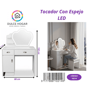 TOCADOR CON ESPEJO LED  