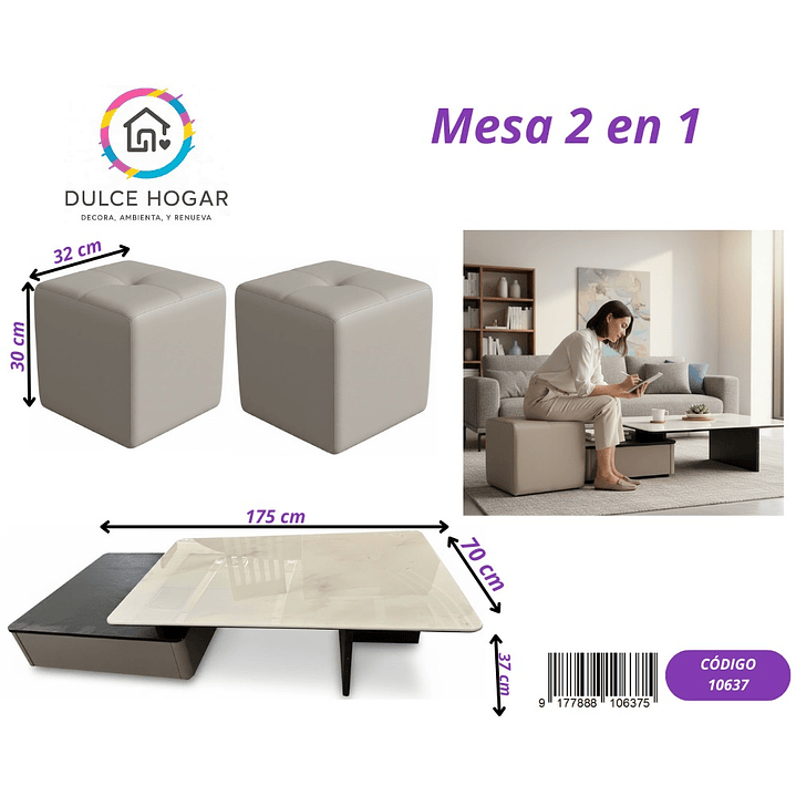 MESA 2 EN 1 1