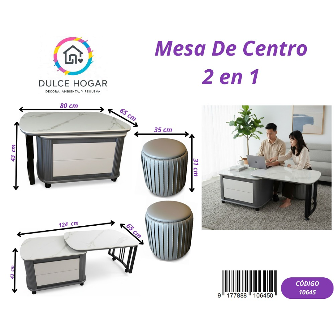 MESA DE CENTRO 2 EN 1 1
