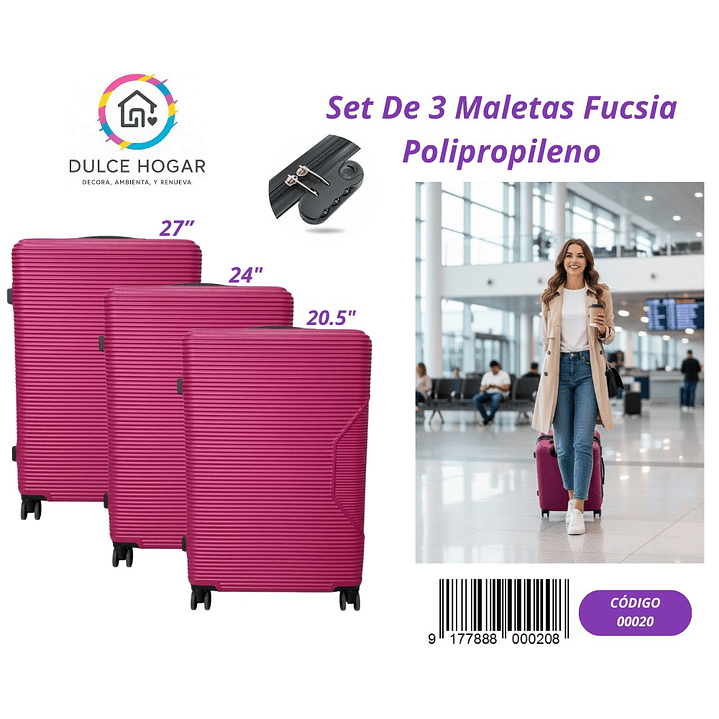 SET DE 3 MALETAS 1