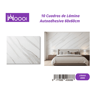 10 cuadros de Lamina Autoadhesiva 60x60cm