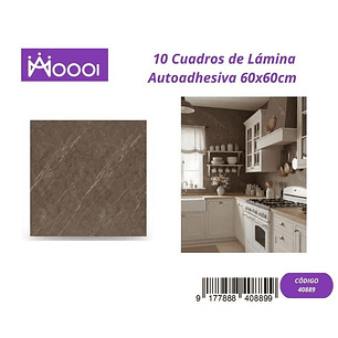 10 cuadros de Lamina Autoadhesiva 60x60cm