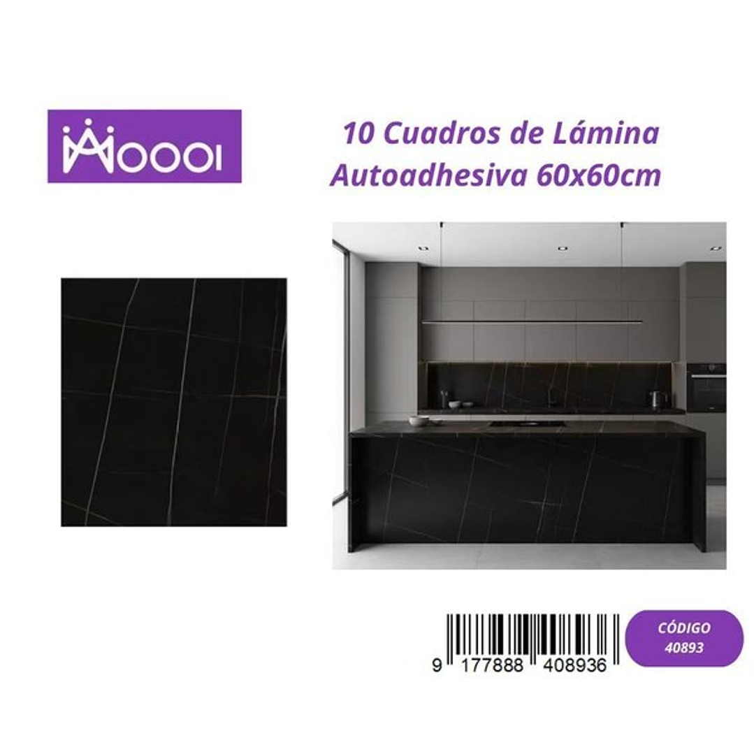 10 cuadros de Lamina Autoadhesiva 60x60cm 1