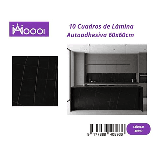 10 cuadros de Lamina Autoadhesiva 60x60cm